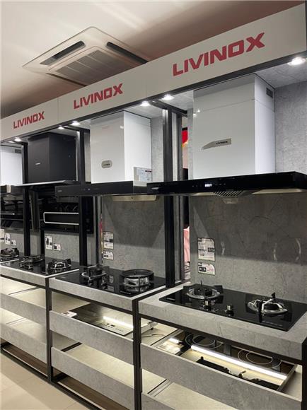 Livinox Kitchen Hood - Black Coated Stainless Steel Filter