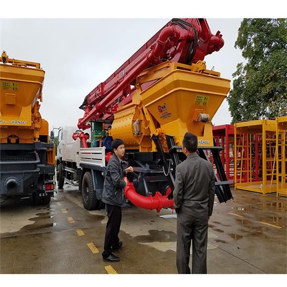 Used Wash - Concrete Mixing Boom Pump Truck
