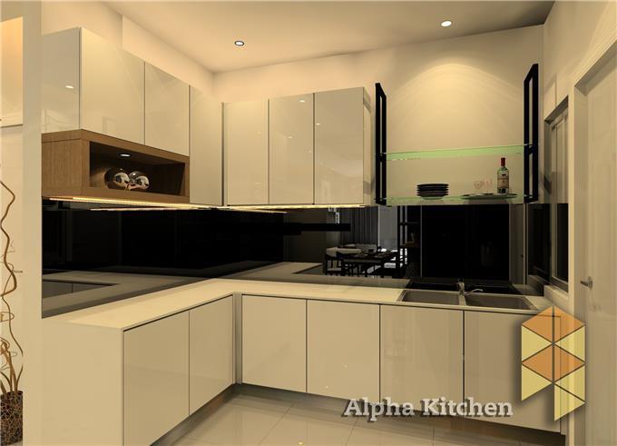 Durable Withstand Against Long Term - Aluminium Kitchen Cabinet Design Malaysia