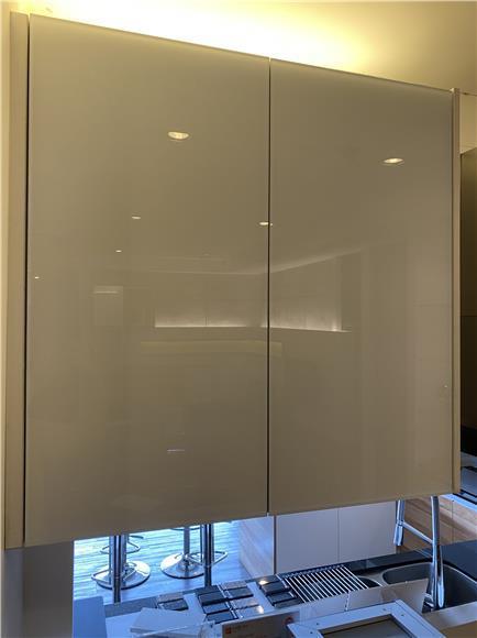 Door - Simplistic Aluminium Kitchen Cabinet Design