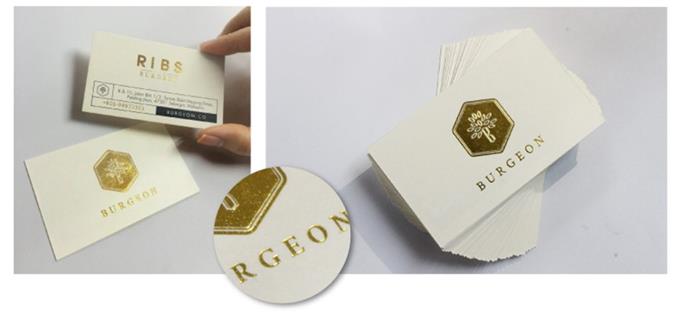 The First Sight - Gold Hot Stamping Business Card