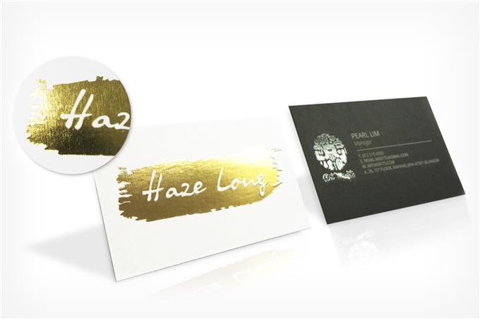 Hot Stamping Business Card - Gold Hot Stamping Business Card