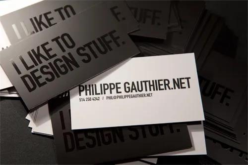 During Formal - Business Card Carries Business Information