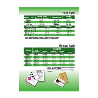 Offer Lot - Name Card Printing Balakong