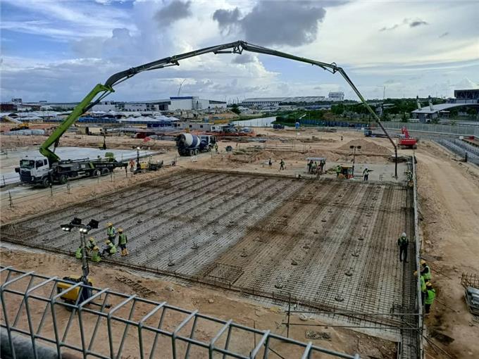 Codaeu Concrete Pump Malaysia Kl Selangor - Work Process Concrete Boom Pump