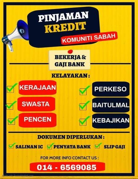 Semak Kelayakan Secara Percuma - Perkhidmatan Pinjaman Kredit Komuniti Sabah