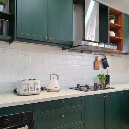 Powder Coated - Aluminium Kitchen Cabinet Design Malaysia