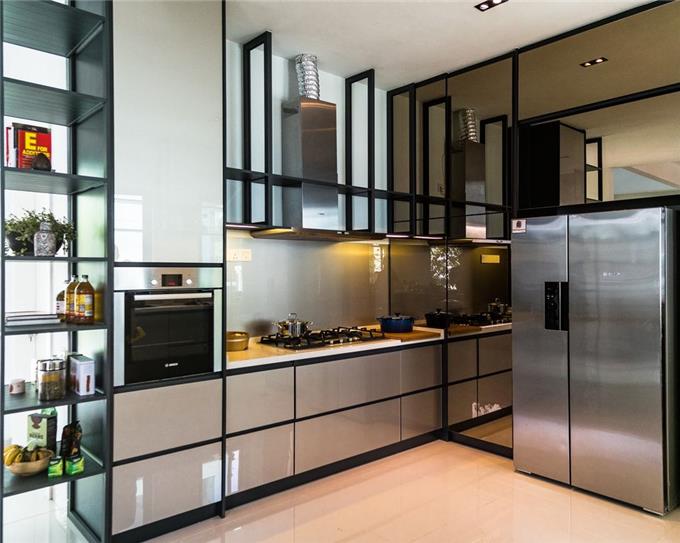 Kitchen Cabinet Puchong - Fully Aluminium Kitchen Cabinet