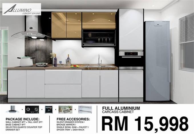 Mirror - Full Aluminium Kitchen Cabinet Price
